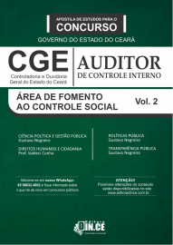 CGE AUDITOR DE CONTROLE INTERNO  REA DE FOMENTO AO CONTROLE SOCIAL/2018