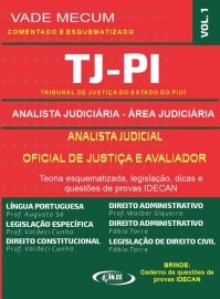.Oficial de Justia e Avaliador - apostila concurso TJPI - Teoria e questes 2 Vols. IDECAN - 2022