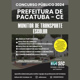 Pacatuba -ce  Monitor de Transporte escolar 